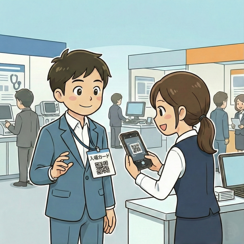 ステップ1：ブースでQRスキャン