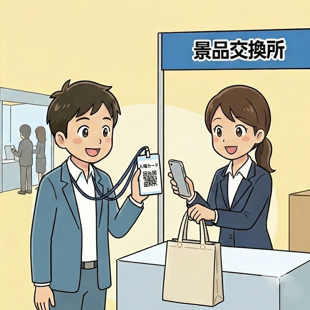 ステップ4：景品交換所で受取